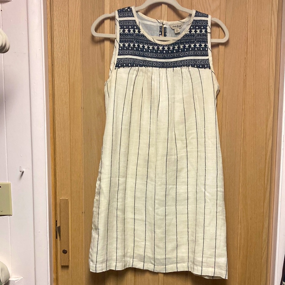 Lucky Brand Embroidered shift dress